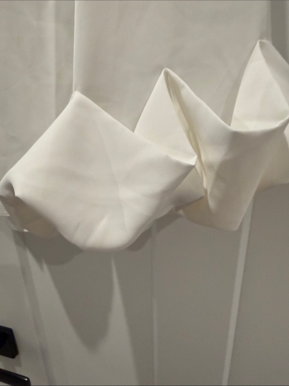 Endless Rose White Ruffle-Cuff Button Front Blouse - Picture 6 of 7